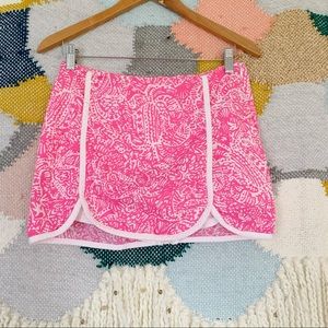 Lilly Pulitzer white pink sz 2 Cala skort